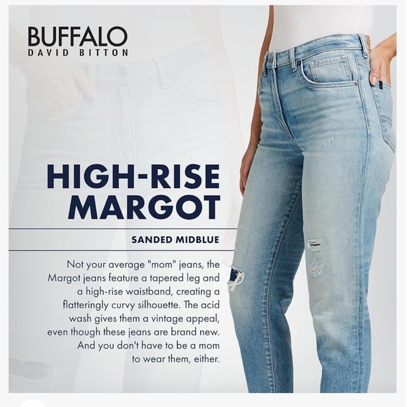 BUFFALO DAVID BITTON MARGOT MOM JEANS - Picture 3 of 7